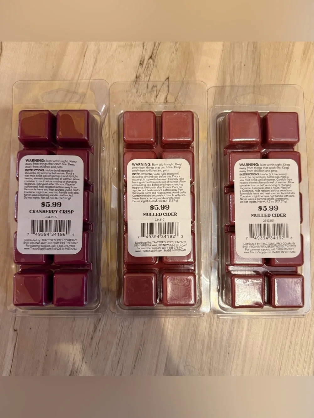 Red Shed Wax Melts (3 scents)